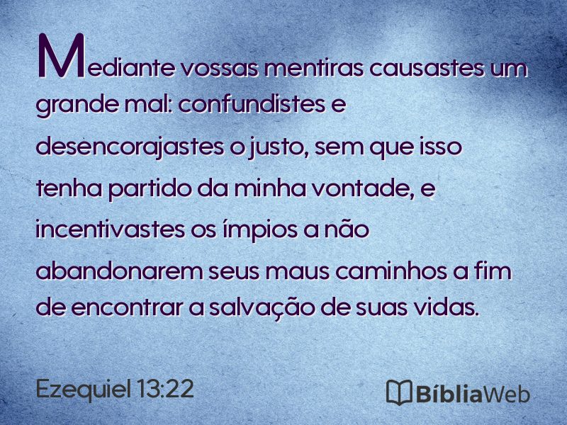 Ezequiel 13:22 em imagem para compartilhar
