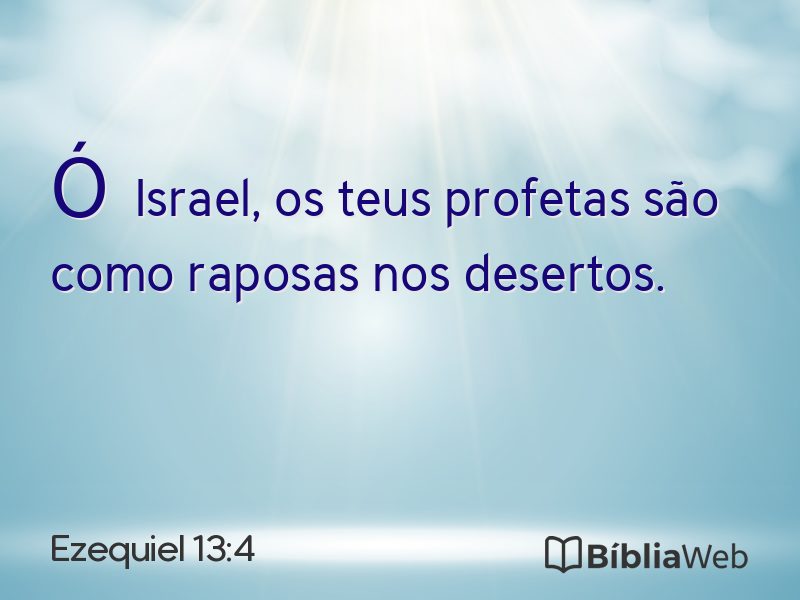 Ezequiel 13:4 em imagem para compartilhar