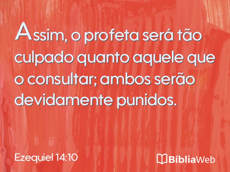 Ezequiel 14:10 em imagem para compartilhar