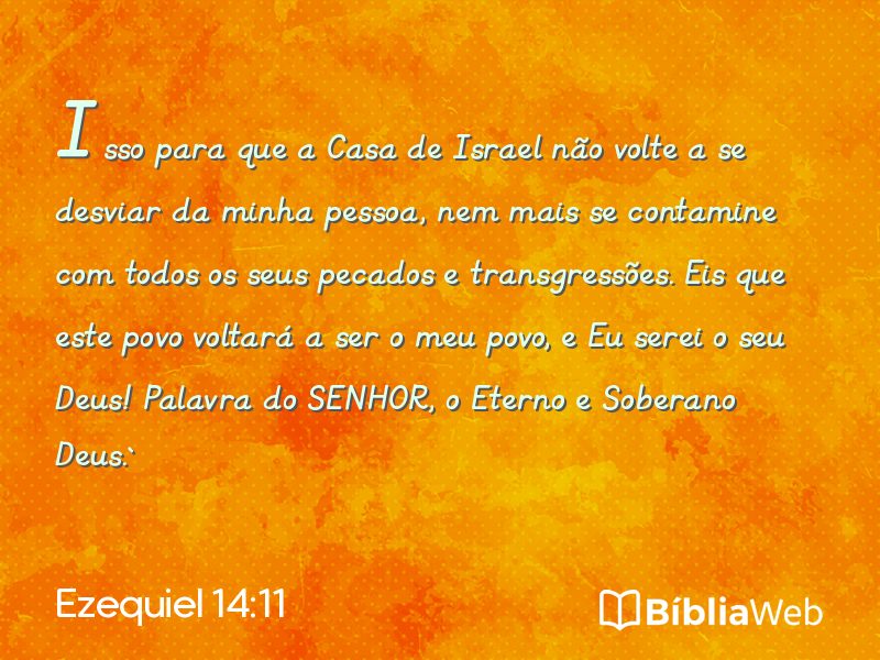Ezequiel 14:11 em imagem para compartilhar
