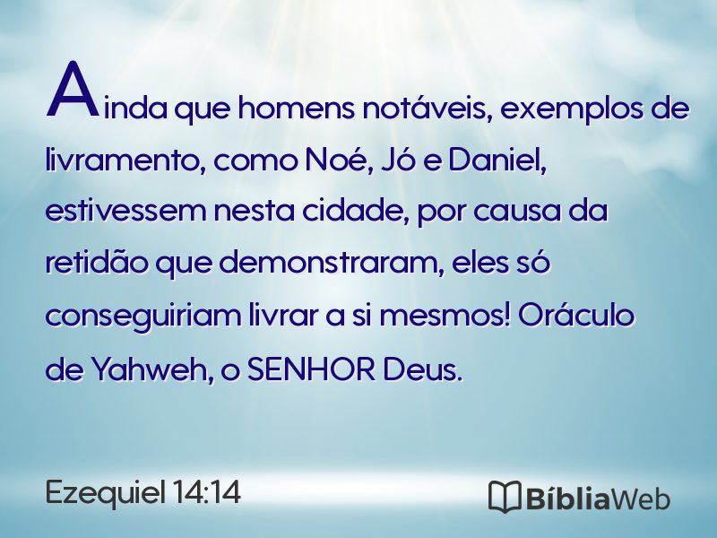 Ezequiel 14:14 em imagem para compartilhar