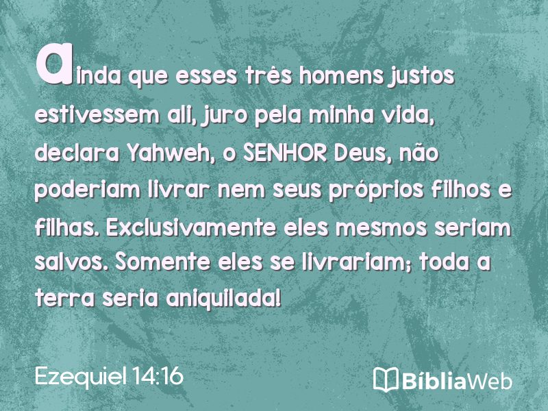 Ezequiel 14:16 em imagem para compartilhar