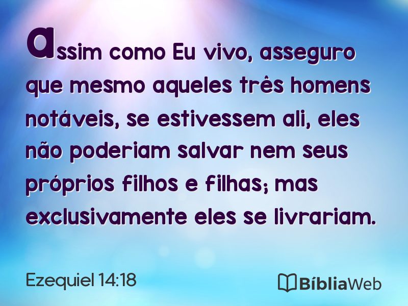 Ezequiel 14:18 em imagem para compartilhar