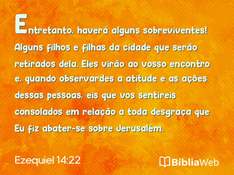 Ezequiel 14:22 em imagem para compartilhar