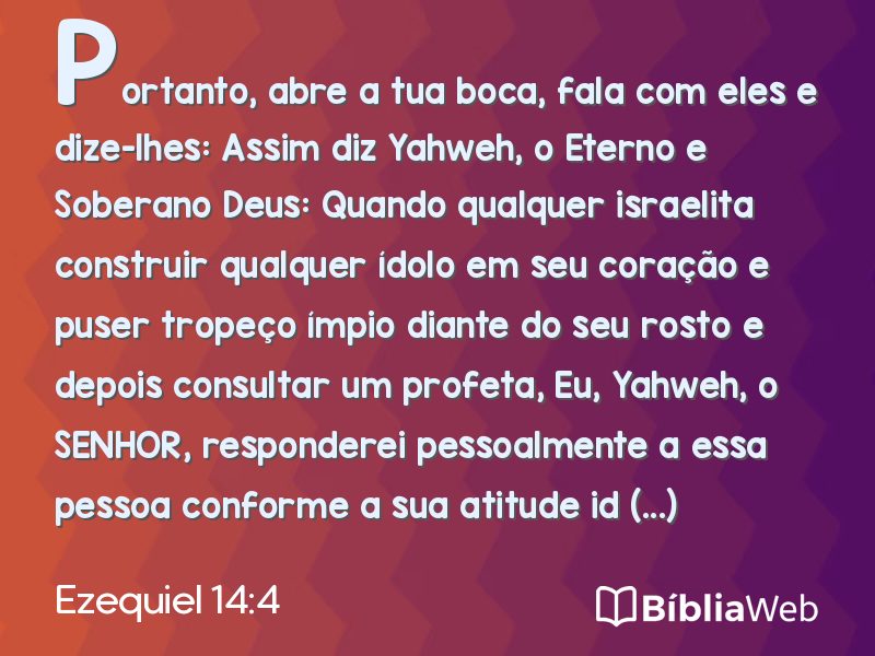 Ezequiel 14:4 em imagem para compartilhar