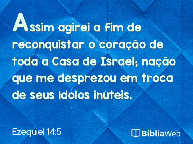 Ezequiel 14:5 em imagem para compartilhar