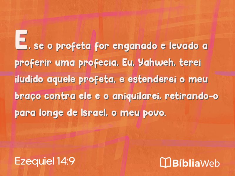 Ezequiel 14:9 em imagem para compartilhar