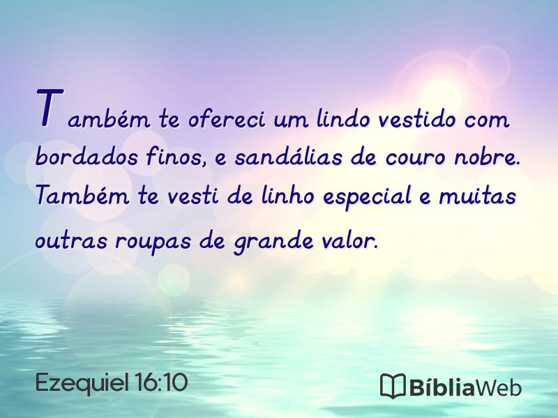 Ezequiel 16:10 em imagem para compartilhar