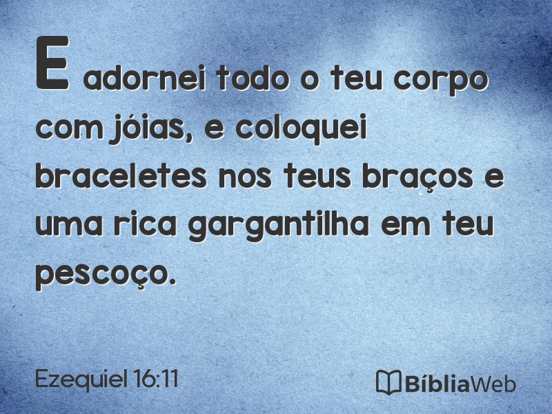 Ezequiel 16:11 em imagem para compartilhar