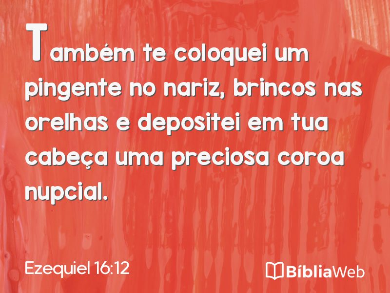 Ezequiel 16:12 em imagem para compartilhar