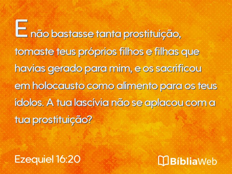 Ezequiel 16:20 em imagem para compartilhar
