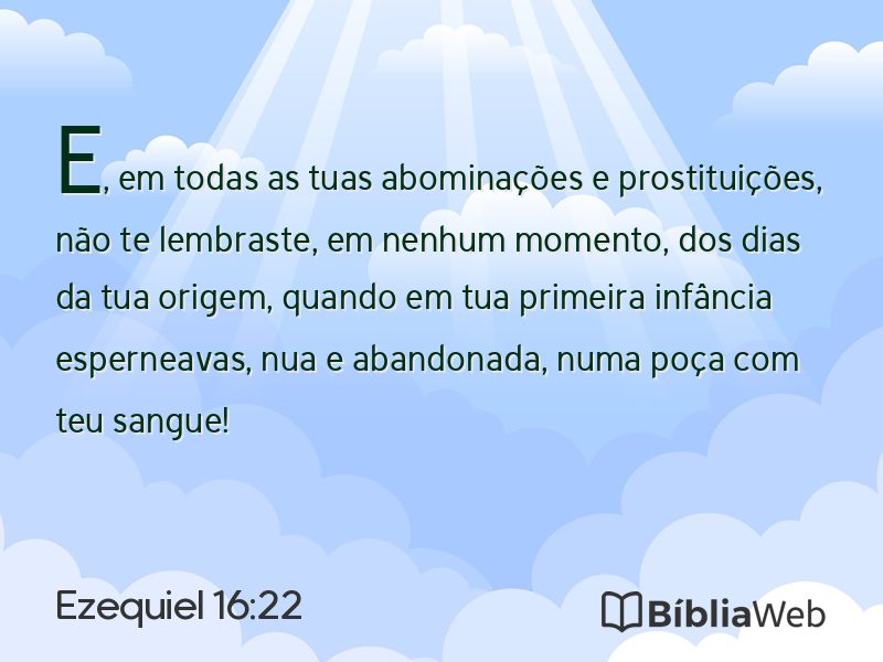 Ezequiel 16:22 em imagem para compartilhar