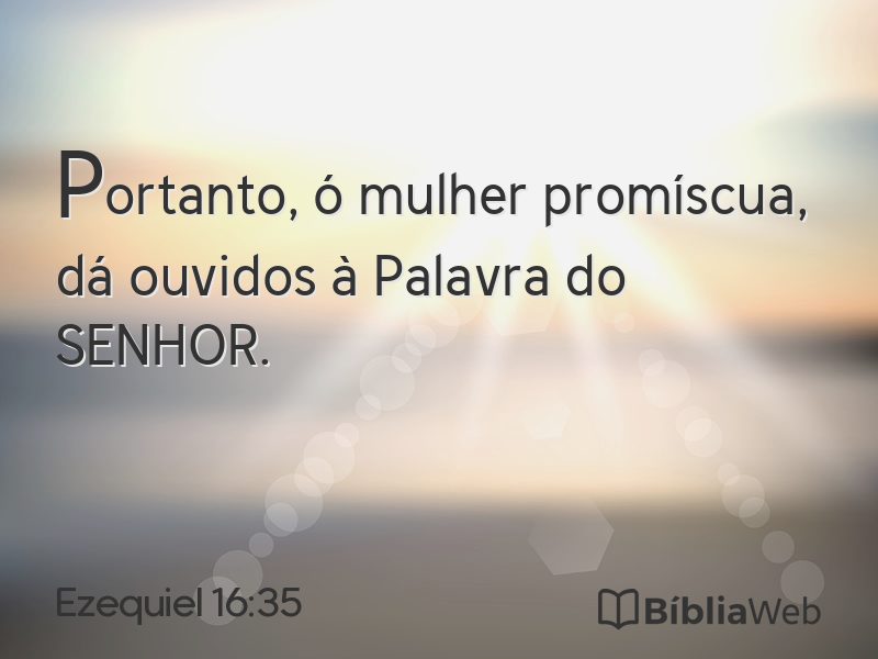 Ezequiel 16:35 em imagem para compartilhar