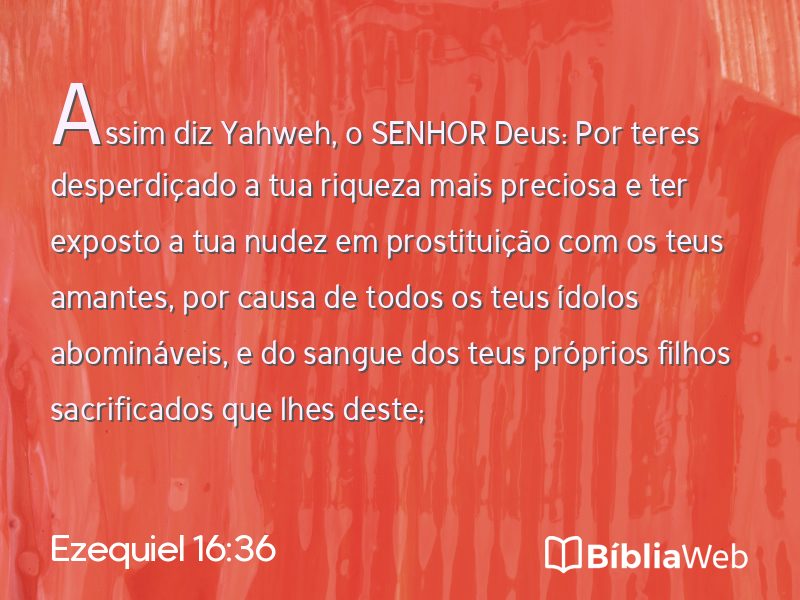Ezequiel 16:36 em imagem para compartilhar