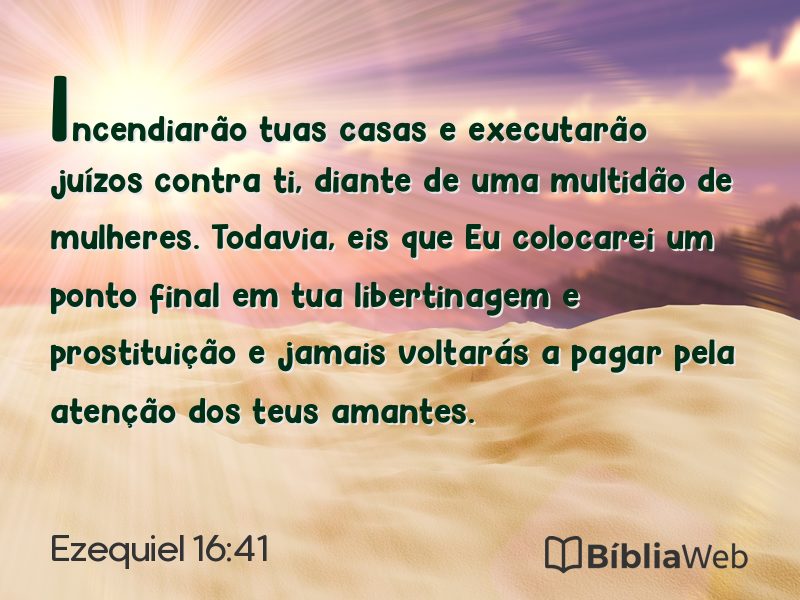 Ezequiel 16:41 em imagem para compartilhar