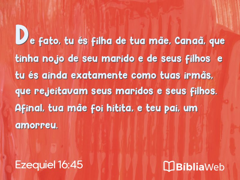 Ezequiel 16:45 em imagem para compartilhar