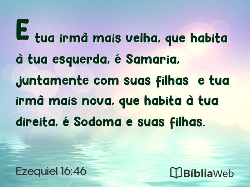 Ezequiel 16:46 em imagem para compartilhar