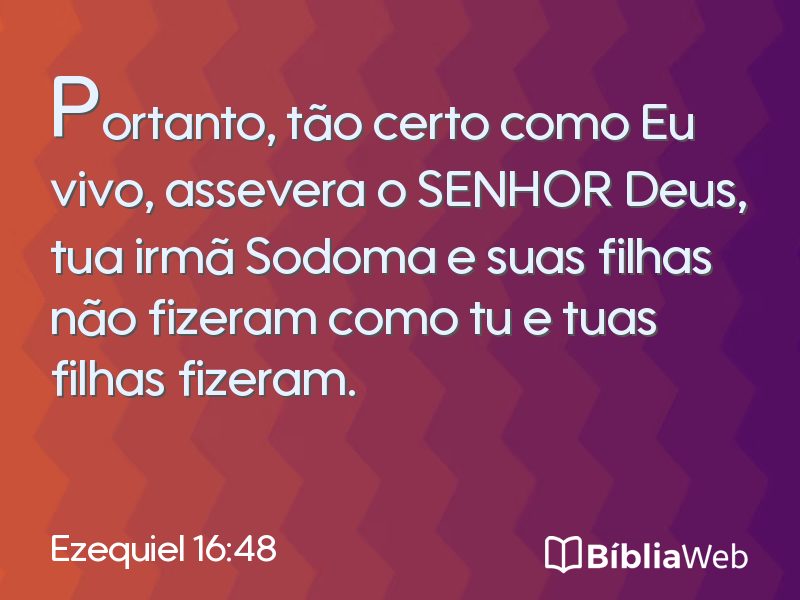 Ezequiel 16:48 em imagem para compartilhar