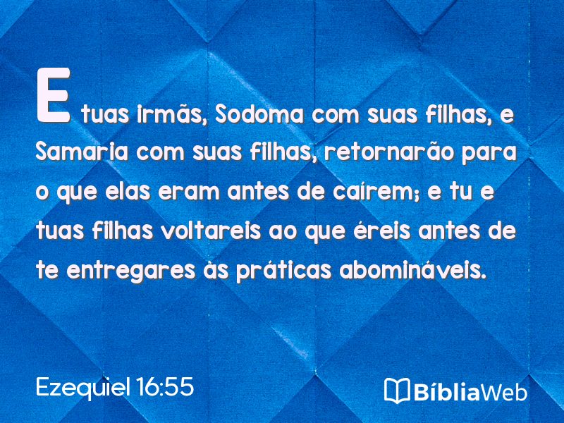 Ezequiel 16:55 em imagem para compartilhar