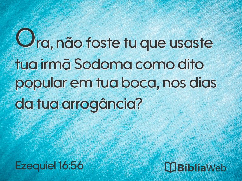 Ezequiel 16:56 em imagem para compartilhar