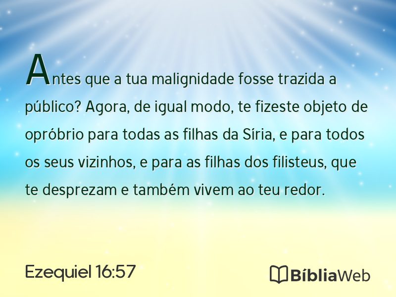 Ezequiel 16:57 em imagem para compartilhar