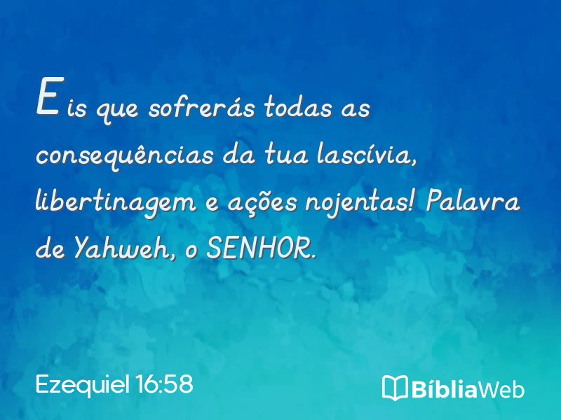 Ezequiel 16:58 em imagem para compartilhar