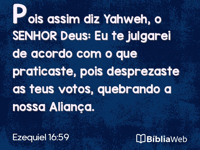 Ezequiel 16:59 em imagem para compartilhar