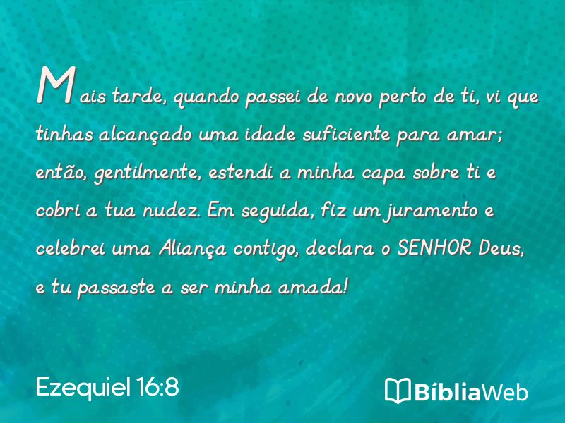 Ezequiel 16:8 em imagem para compartilhar