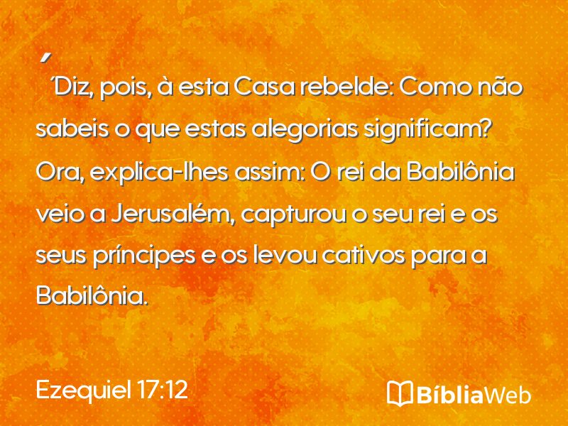 Ezequiel 17:12 em imagem para compartilhar