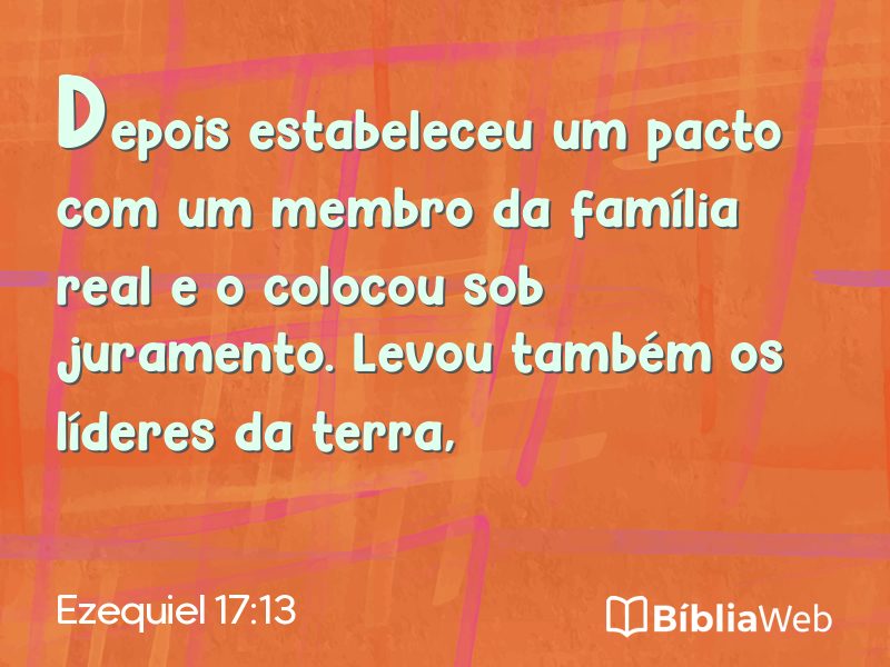 Ezequiel 17:13 em imagem para compartilhar
