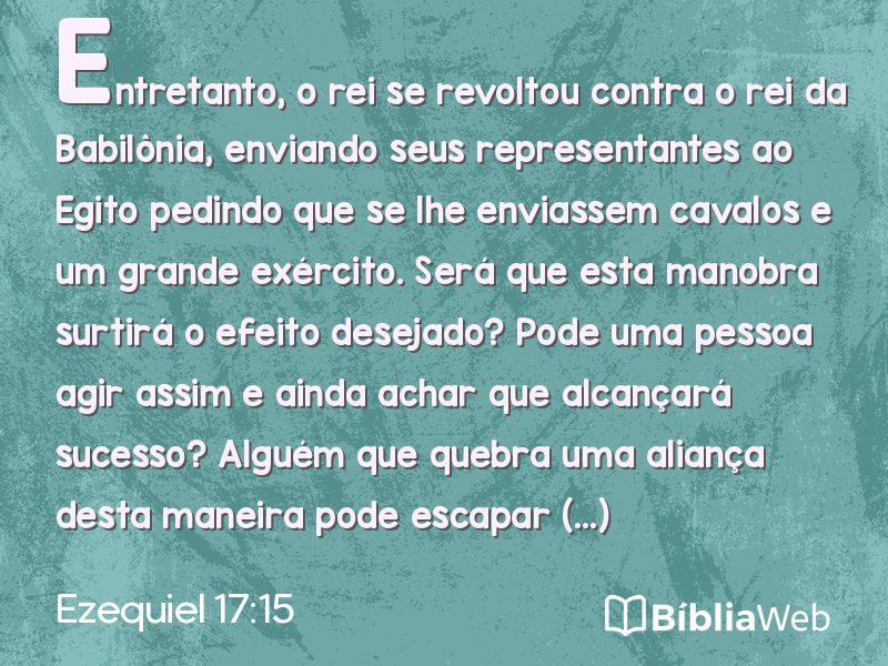 Ezequiel 17:15 em imagem para compartilhar