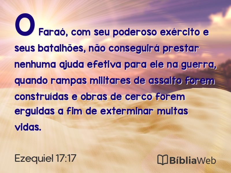 Ezequiel 17:17 em imagem para compartilhar