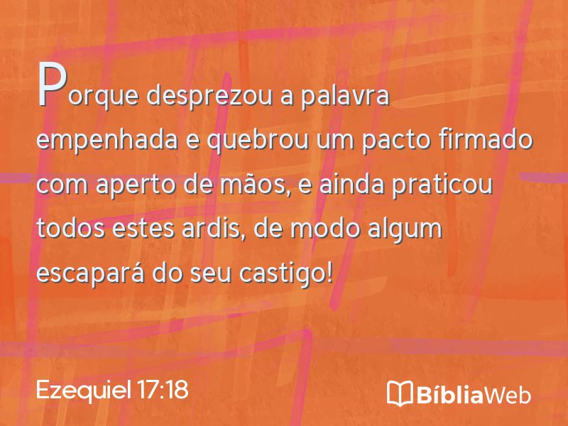Ezequiel 17:18 em imagem para compartilhar