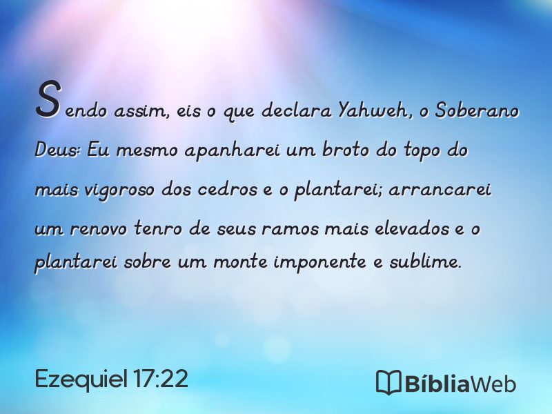Ezequiel 17:22 em imagem para compartilhar