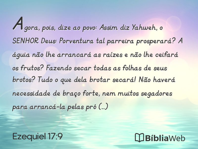 Ezequiel 17:9 em imagem para compartilhar