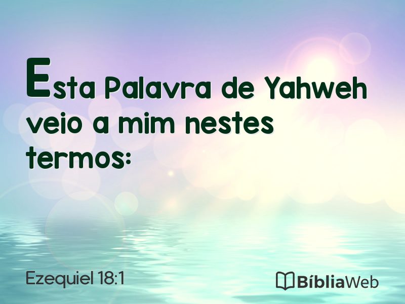Ezequiel 18:1 em imagem para compartilhar