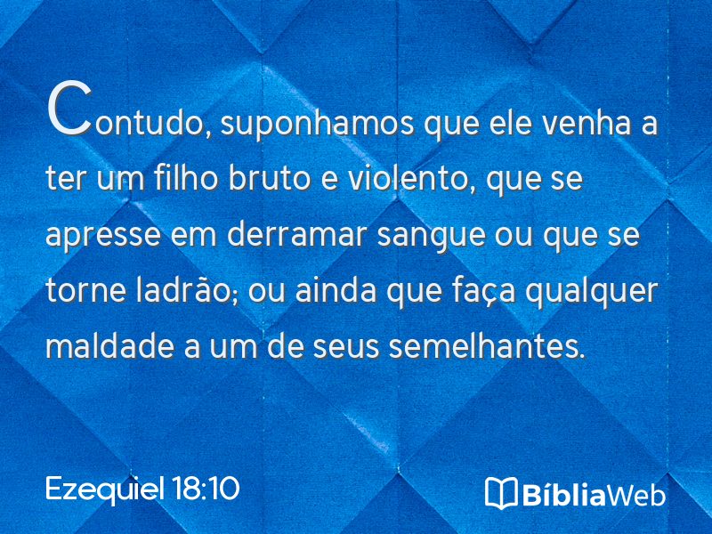 Ezequiel 18:10 em imagem para compartilhar