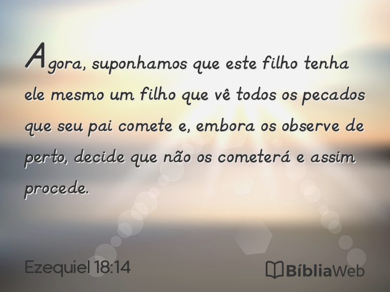 Ezequiel 18:14 em imagem para compartilhar