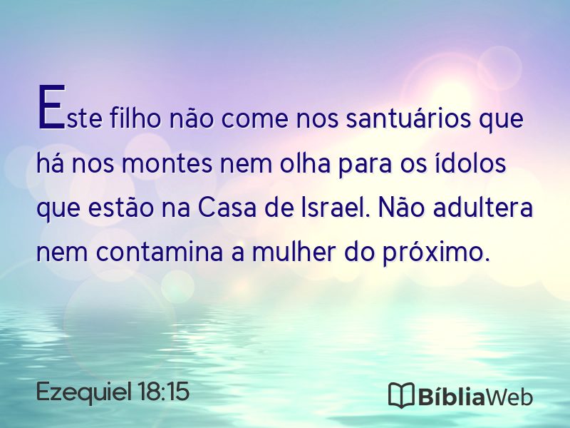 Ezequiel 18:15 em imagem para compartilhar