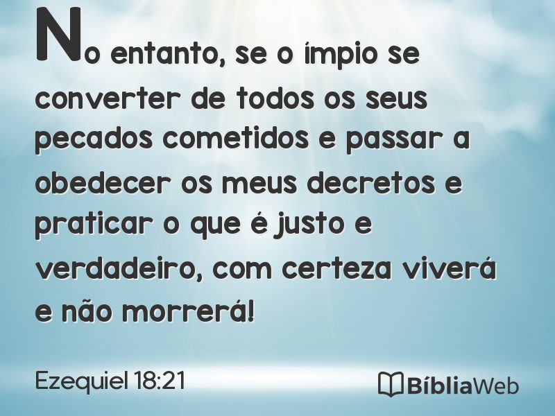 Ezequiel 18:21 em imagem para compartilhar