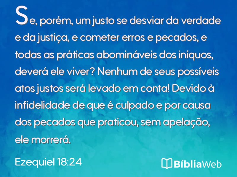 Ezequiel 18:24 em imagem para compartilhar