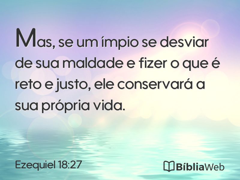 Ezequiel 18:27 em imagem para compartilhar