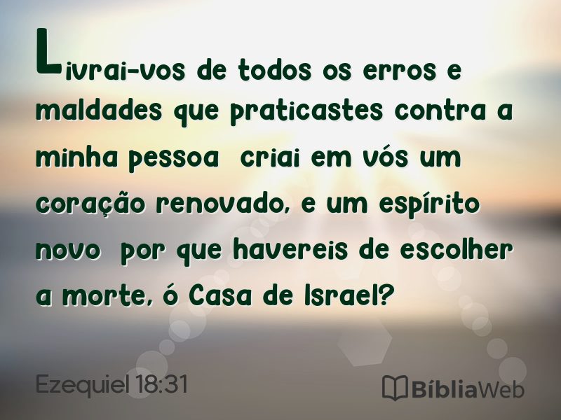 Ezequiel 18:31 em imagem para compartilhar