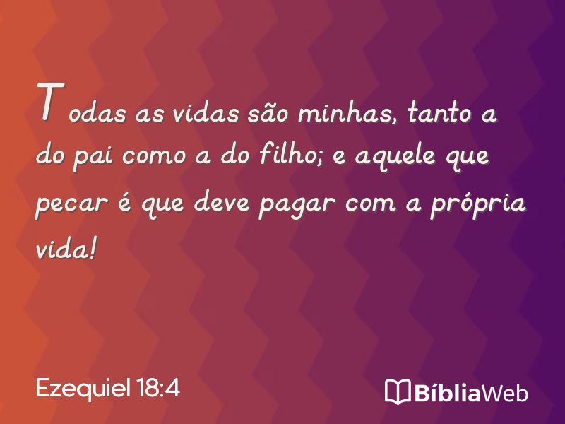 Ezequiel 18:4 em imagem para compartilhar