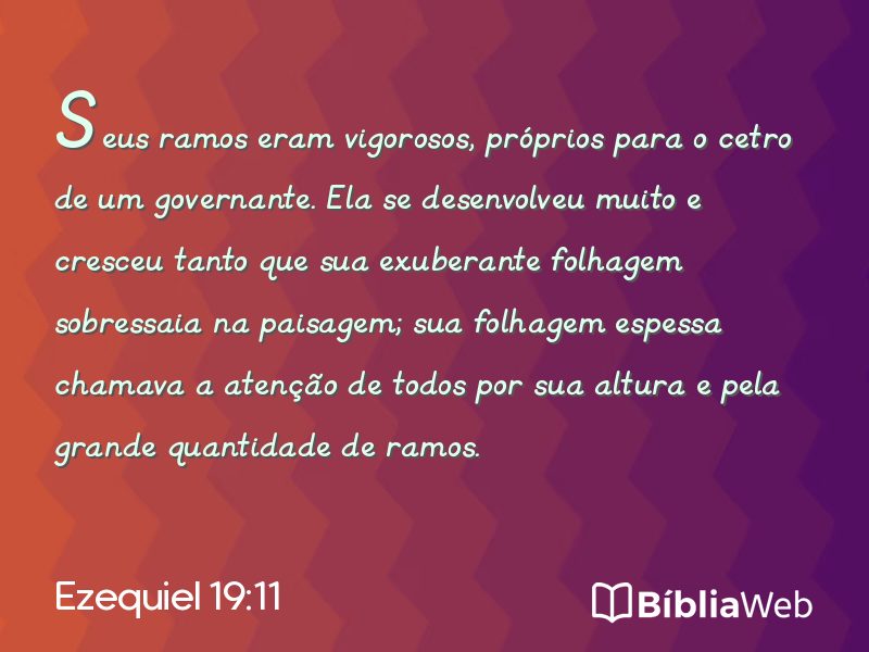 Ezequiel 19:11 em imagem para compartilhar