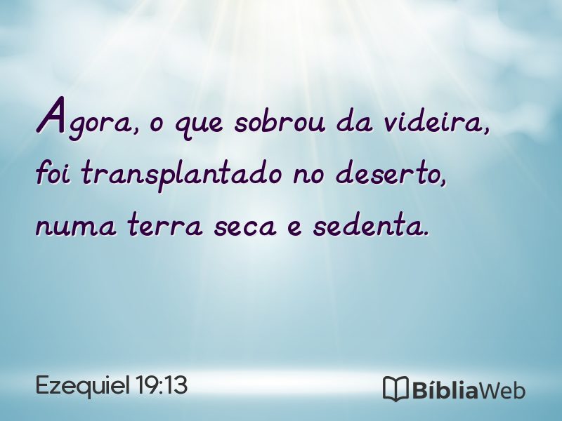 Ezequiel 19:13 em imagem para compartilhar