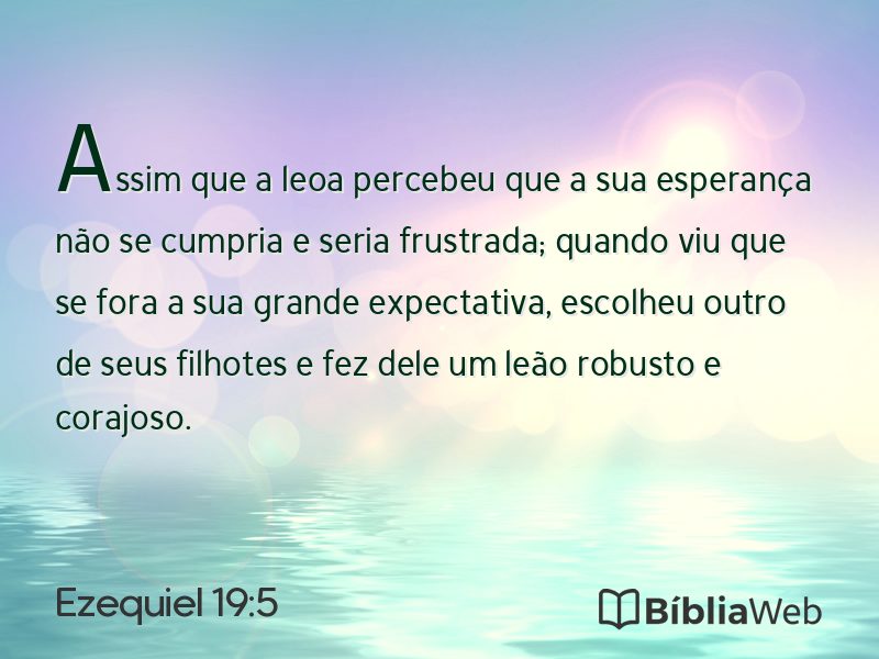 Ezequiel 19:5 em imagem para compartilhar