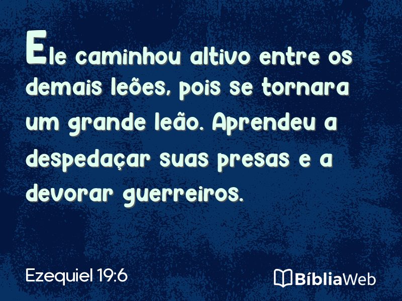 Ezequiel 19:6 em imagem para compartilhar