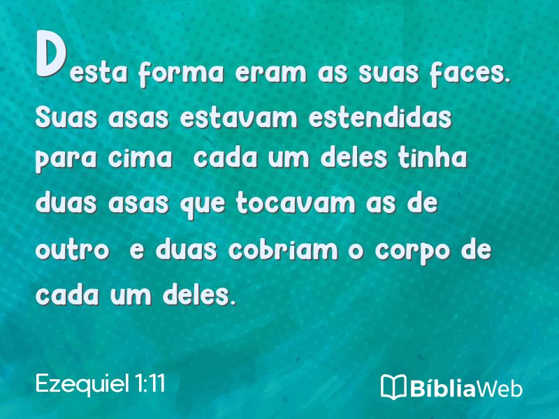 Ezequiel 1:11 em imagem para compartilhar