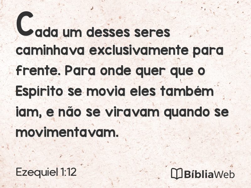 Ezequiel 1:12 em imagem para compartilhar